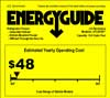 Energy Guide shows that this model of refrigerator is among the lowest energy user, even among the EnergyStar-rated refrigerators
